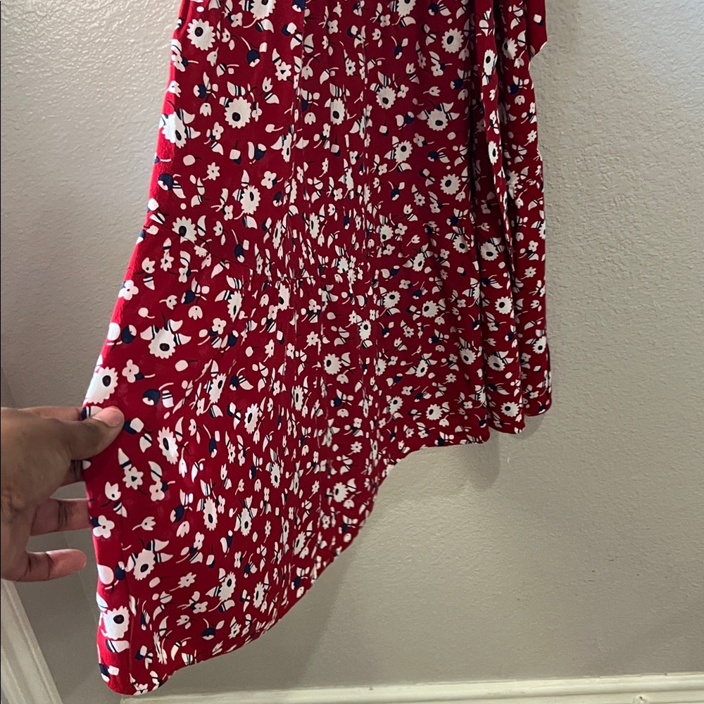 TALBOTS Women’s FLORAL CREPE TIERED Midi DRESS Sleeveless Sz 12 Summer Chic - Picture 6 of 10